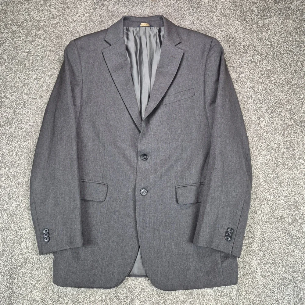 Banana Republic Suit Men 40R Gray Lanificio Cerruti Wool Modern Fit 33x32